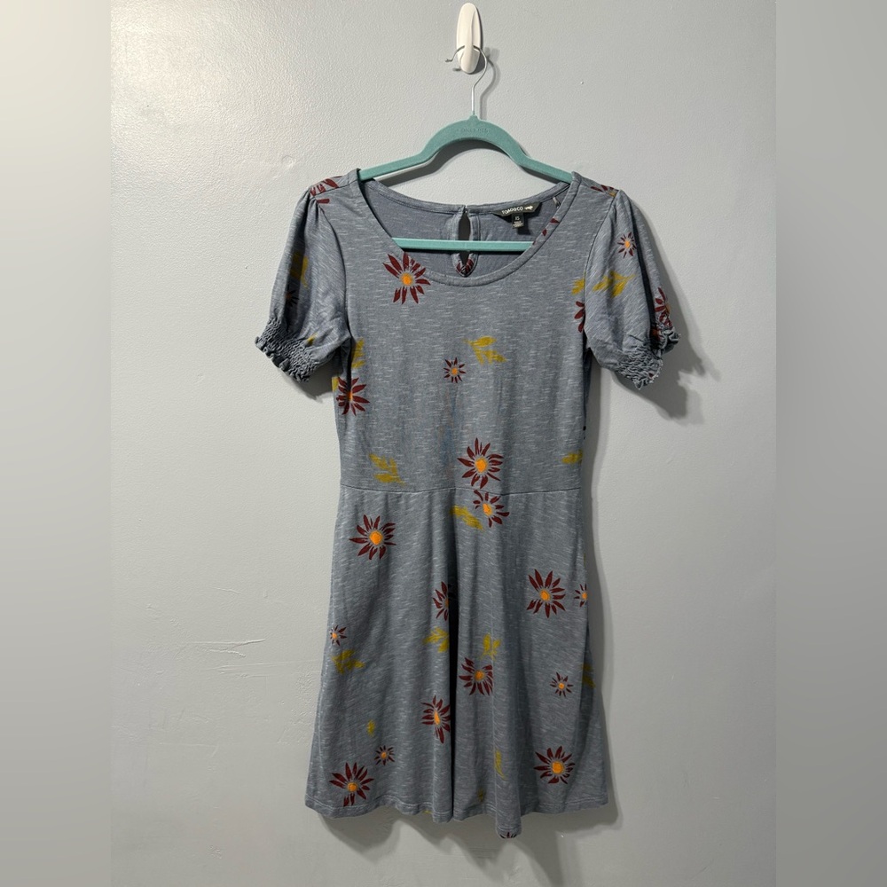 Toad & Co Laurel‎ Short Sleeve Dress in a grey/blue Women’s Size XS